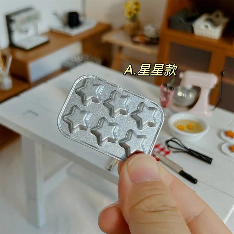 1:12 maison de poupée Mini gâteau alimentaire moule Dessert moule pain Cookie moules Mini pâtisserie