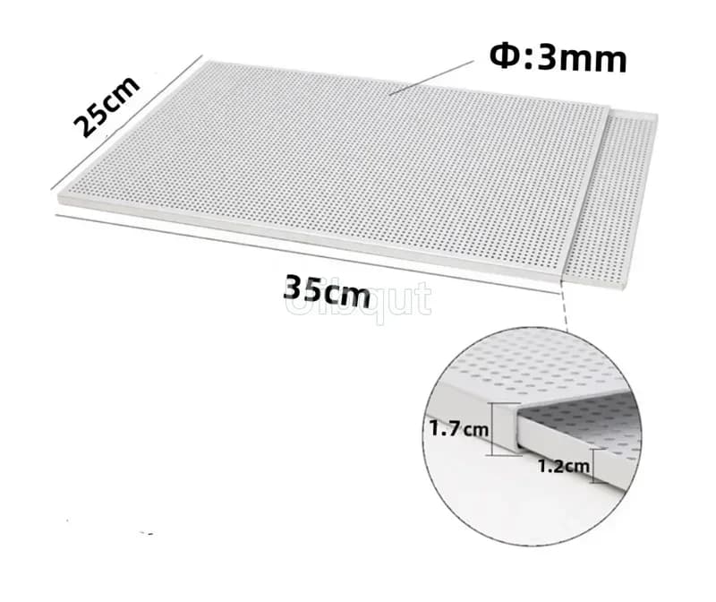 Plateau de pâtisserie bouffant rectangulaire Mille Feuille moule à pâtisserie plat perforé four Pari