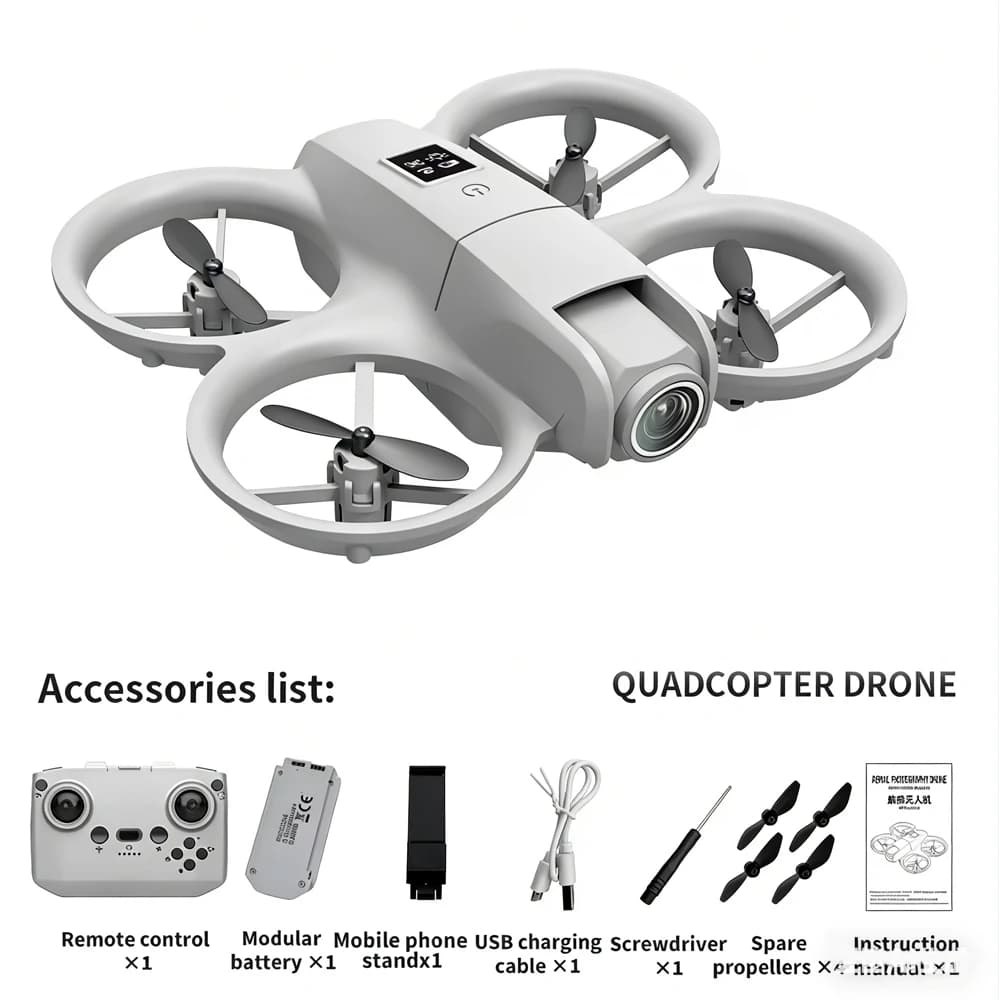 Nouveau mini drone WIFI FPV Hover professionnel avec caméra 4K, lumières colorées, drone pliable, qu