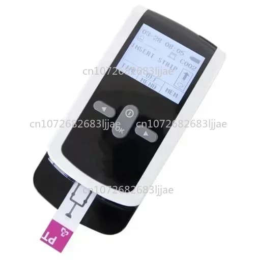Analyseur de coagulation portable PT/INR avec bandelettes de test, système d'analyse de coagulation
