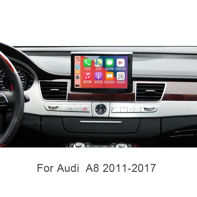 2025 nouveau AUTOABC sans fil Android Auto pour Audi voiture A8 2011-2017 Carplay Interface miroir l