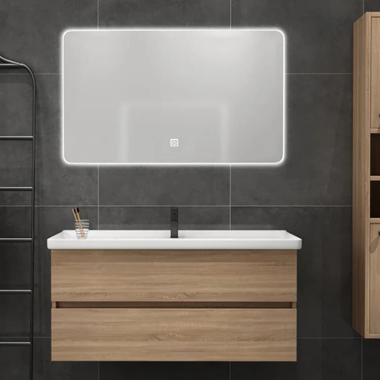 Gros meubles modernes multi-fonctionnels salle de bain vanité armoires meubles mural suspendu bassin