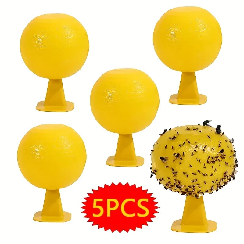 5 pièges à mouches sphériques, pièges à insectes, attrape-mouches, pièges à insectes hautement effic