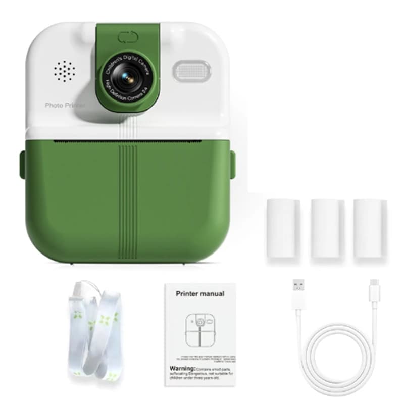 Appareil photo numérique pour enfants, impression instantanée, HD 1080P, pour garçons et filles, cad