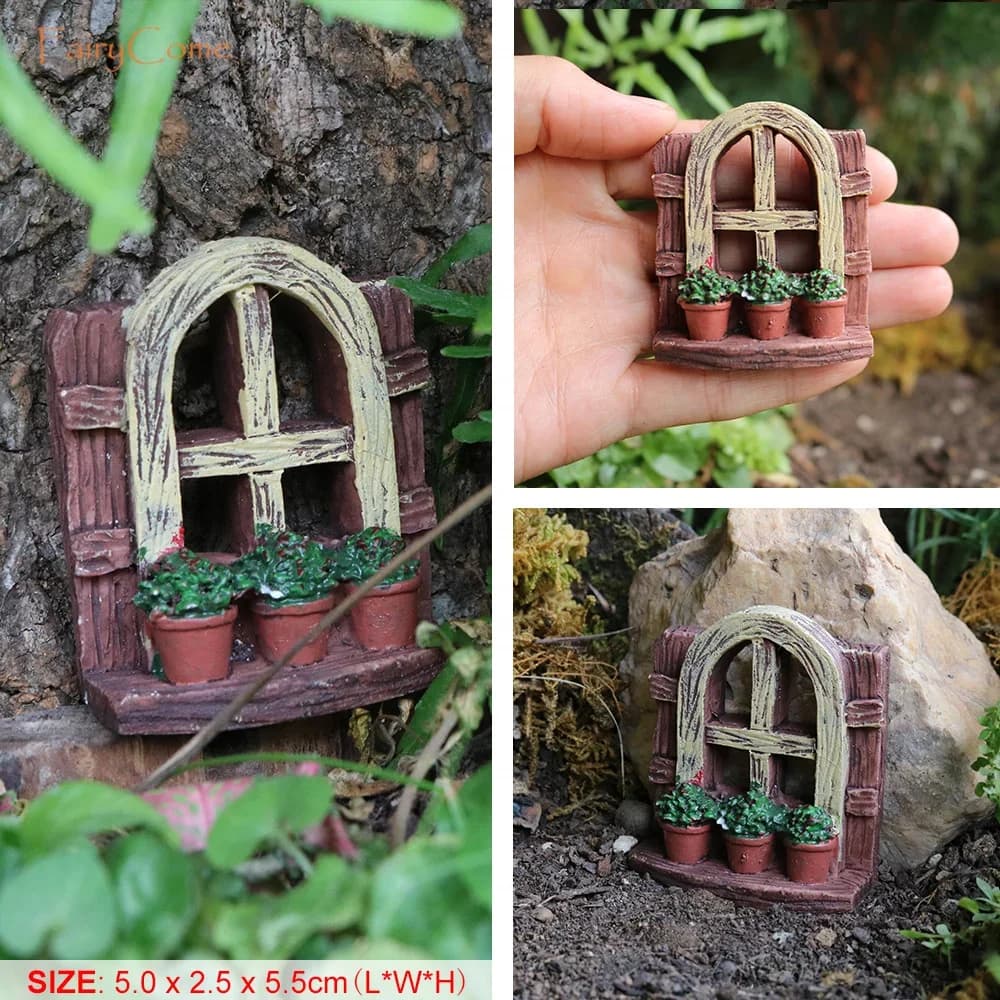 DegradGarden-Maison d'Oiseau Miniature en Métal Rouillé, Mini Cottage, Double Nichoir, Articles de J