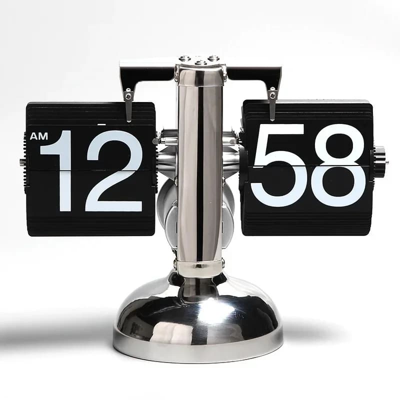 Horloge de rotation automatique de Page, Portable et minimaliste, pour la maison, rétro, Style nordi