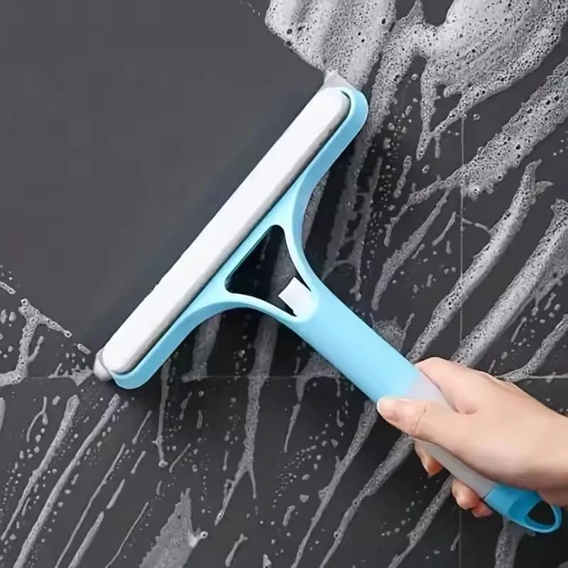 Nettoyeur de vitres multifonctionnel domestique avec flacon pulvérisateur, essuie-glace 3 en 1 avec