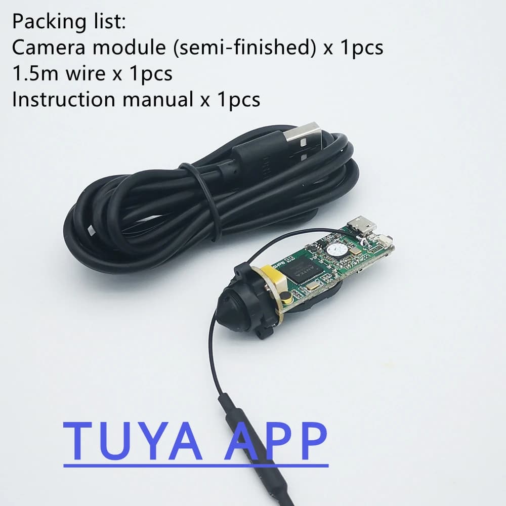Mini Module de caméra Tuya, bricolage, petite caméra IP sans fil 1080P, Chipset de sécurité PCB P2P,