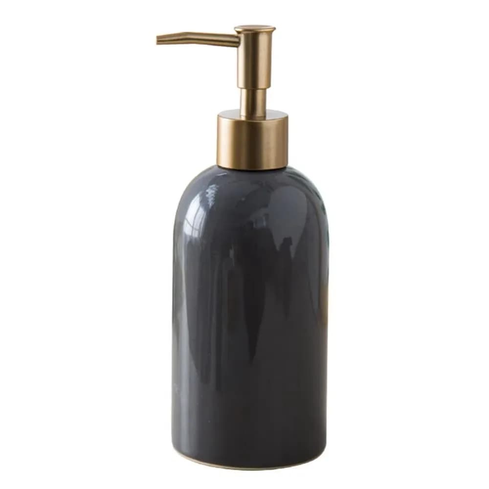 Distributeur de savon vide en céramique, bouteille à pompe liquide rechargeable Portable, conteneur