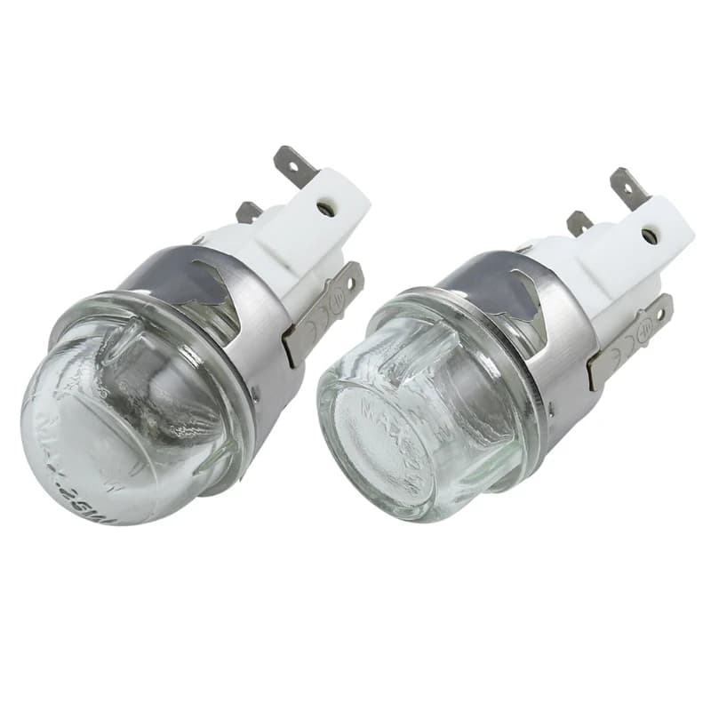 Ampoule de four, Base de lampe de micro-ondes 25W, tête ronde, verre trempé, tension 110/250V