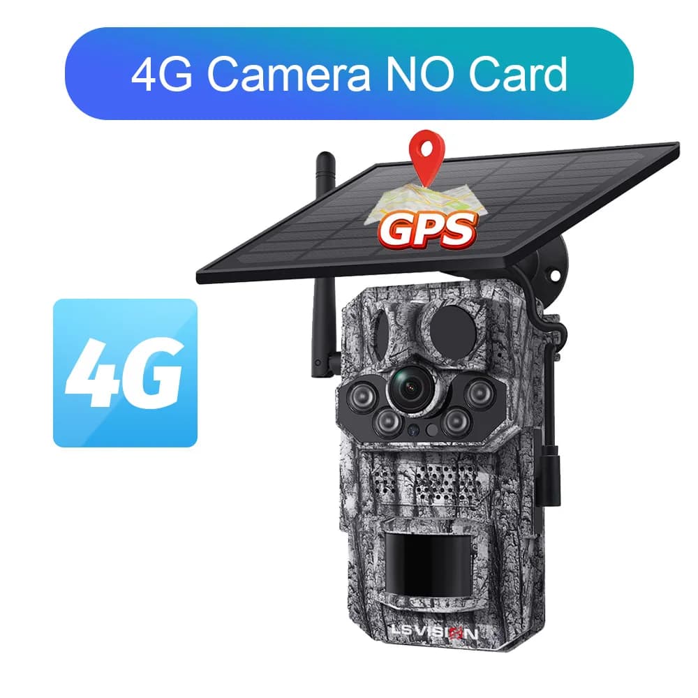 Caméra de chasse UBOX PRO 4G LTE cellulaire 12MP, caméra solaire, détection de mouvement PIR, temps