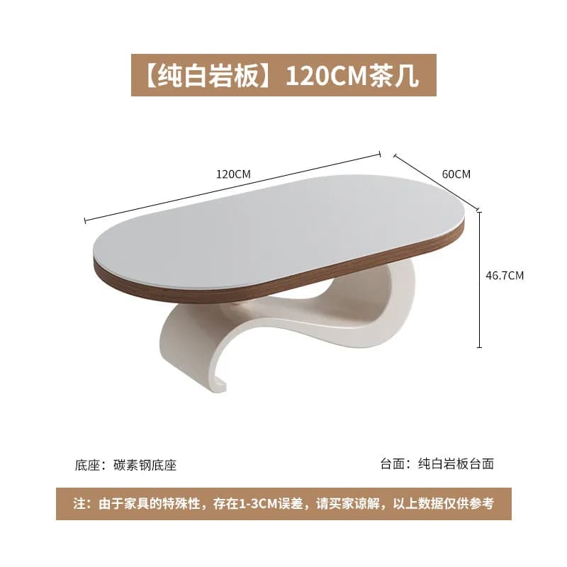 Table basse moderne pour salon, avec rangement, design tendance, table d'appoint auxiliaire pour sal