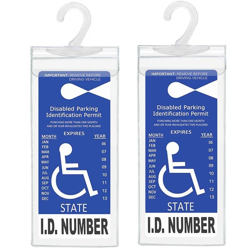 Bouclier de panneau de stationnement pour handicapés à haute transparence, support de protection pou