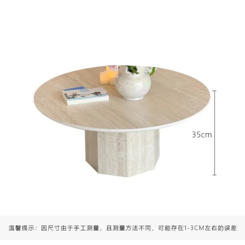 Table basse ronde esthétique Premium à la mode luxe Table basse du milieu du siècle Table Design rét