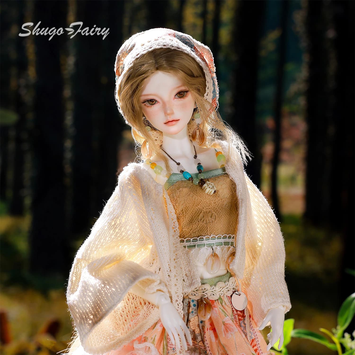 Julia E – ensemble complet de poupée BJD, jeune fille de la forêt bohème, Style vacances, tenue Shug