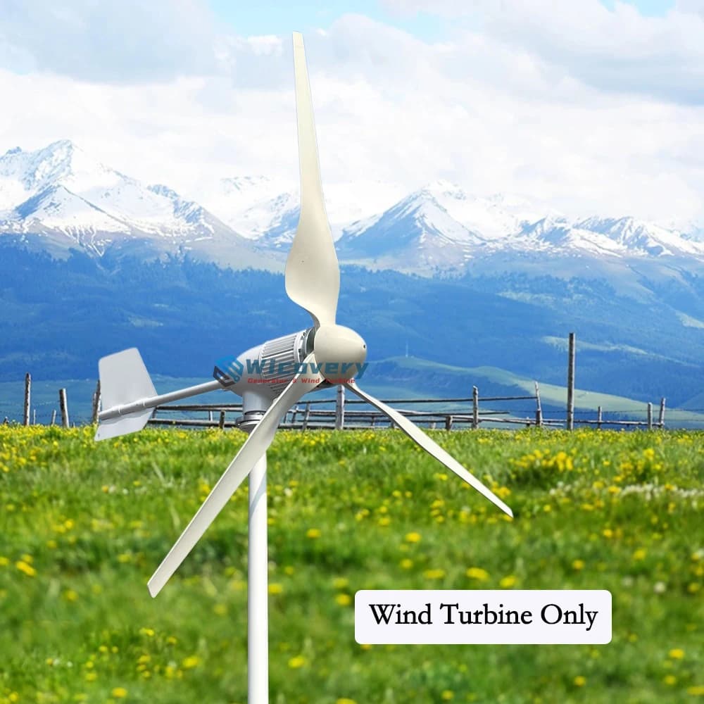 Générateur d'éoliennes horizontales à basse vitesse, 5kw, 20kw, 48V, 96V, matériau de qualité supéri