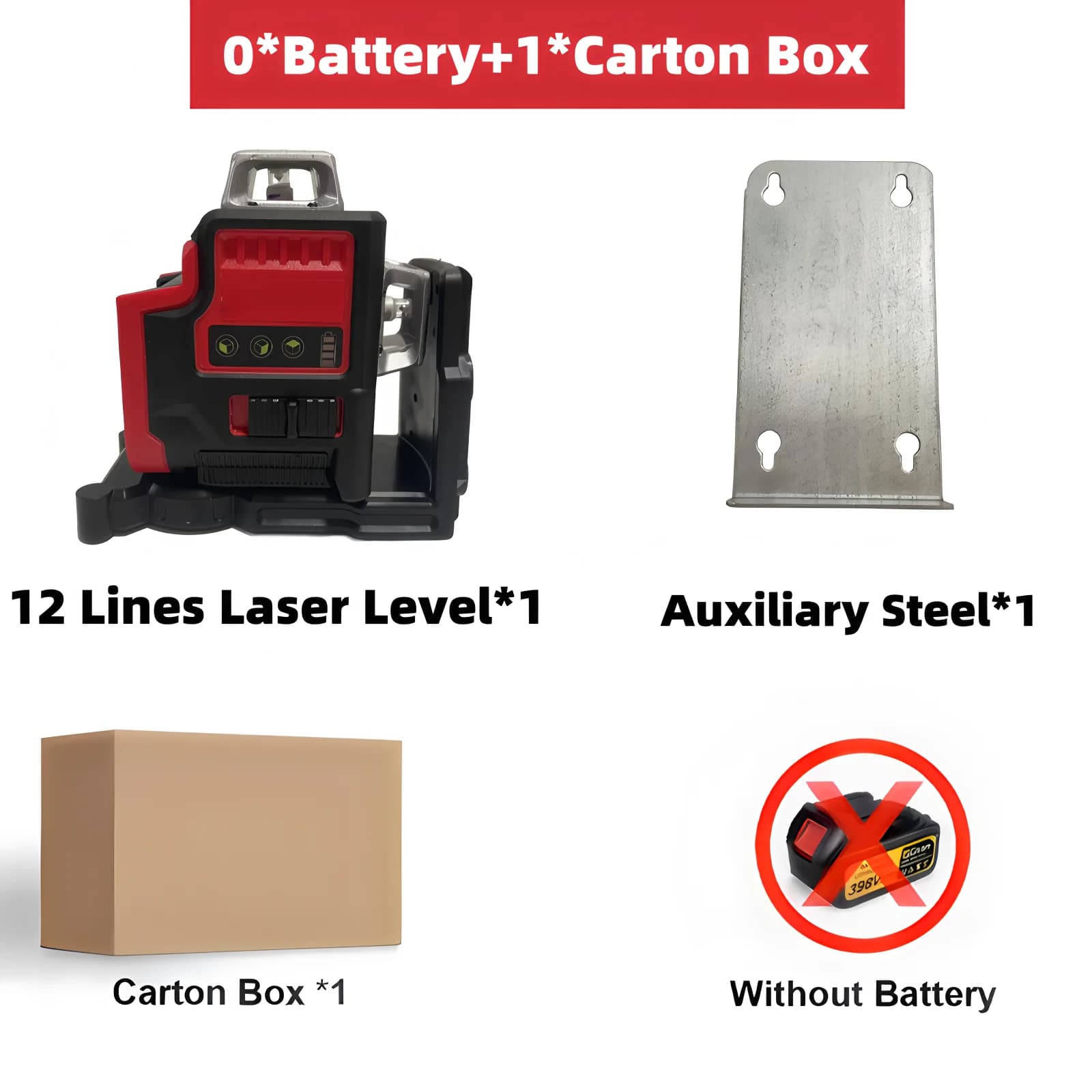 Niveau Laser 12 lignes 3 côtés * 360 degrés, faisceau horizontal et vertical, outils Laser auto-nive