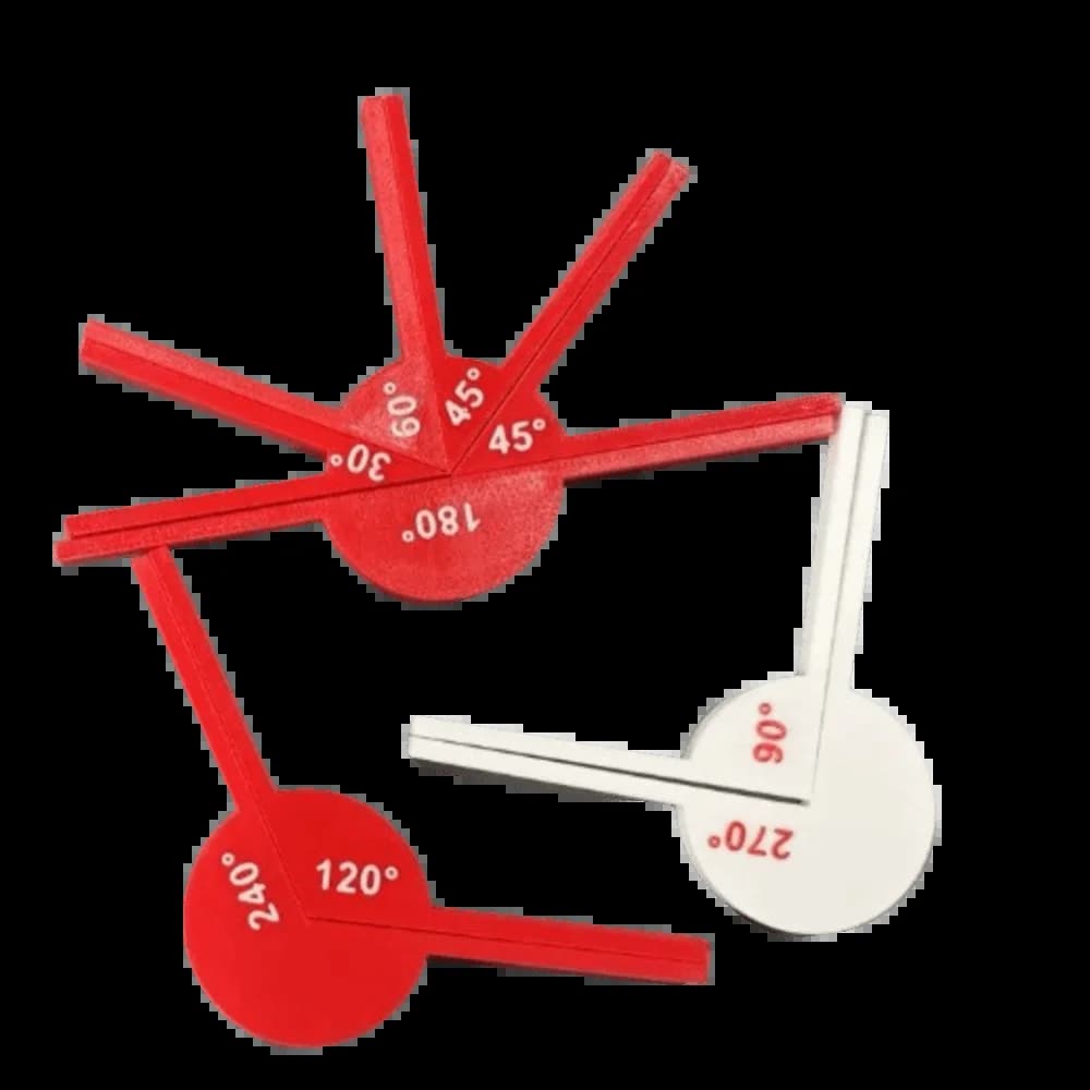 Outils de mesure d'angles, outils pédagogiques, instruments de visualisation d'angles géométriques,
