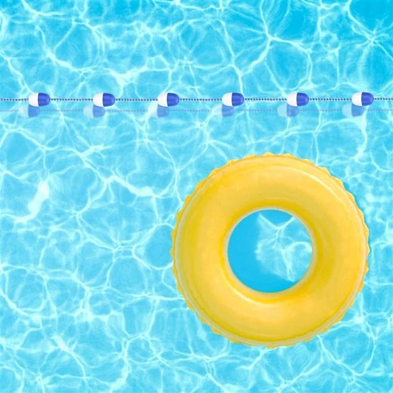 ABKW-4X 11 boules ligne de flotteur de sécurité-5M corde de séparation de sécurité de piscine corde