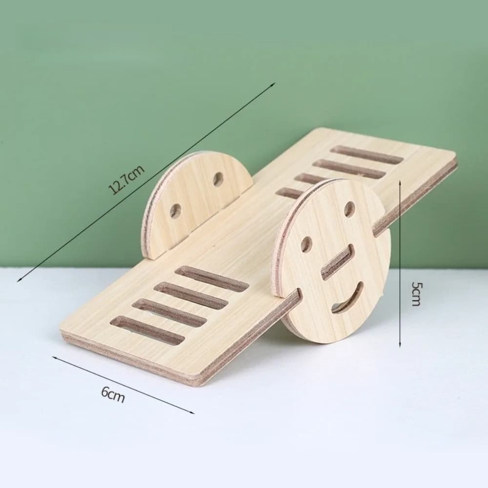 Nouvelle Villa en Bois pour Hamster, Plateforme Durable à Mâcher, Maison Facile à Installer, Accesso