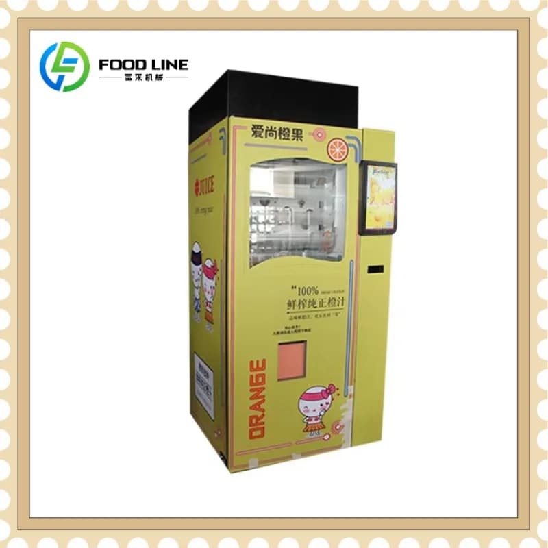 Distributeur automatique de jus frais personnalisable avec écran publicitaire