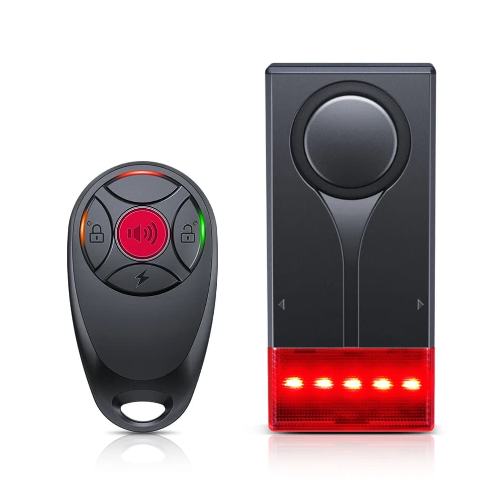 Alarme de Vibration de voiture sans fil avec lumière 108dB alarme antivol de porte et fenêtre de voi