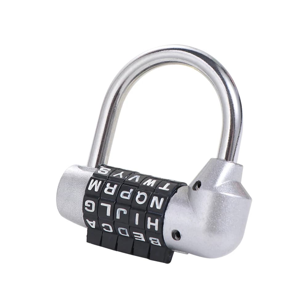 Cadenas de sécurité à combinaison de 5 lettres, Code modifiable en toute sécurité, verrouillage par