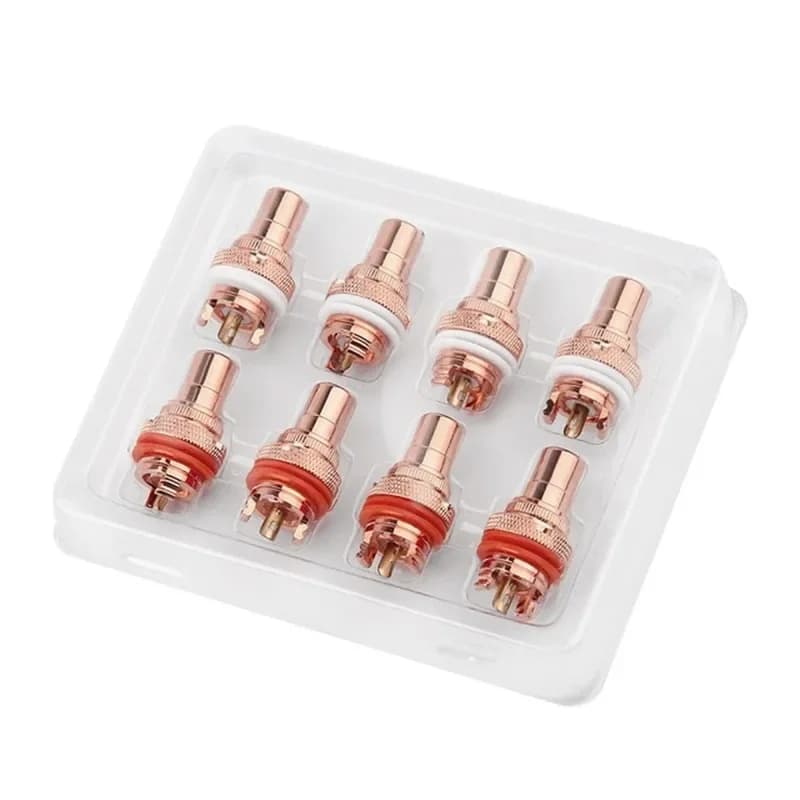 Connecteur RCA prise femelle cuivre Rhodium / plaqué or CMC Haut - parleur RCA socket terminal audio