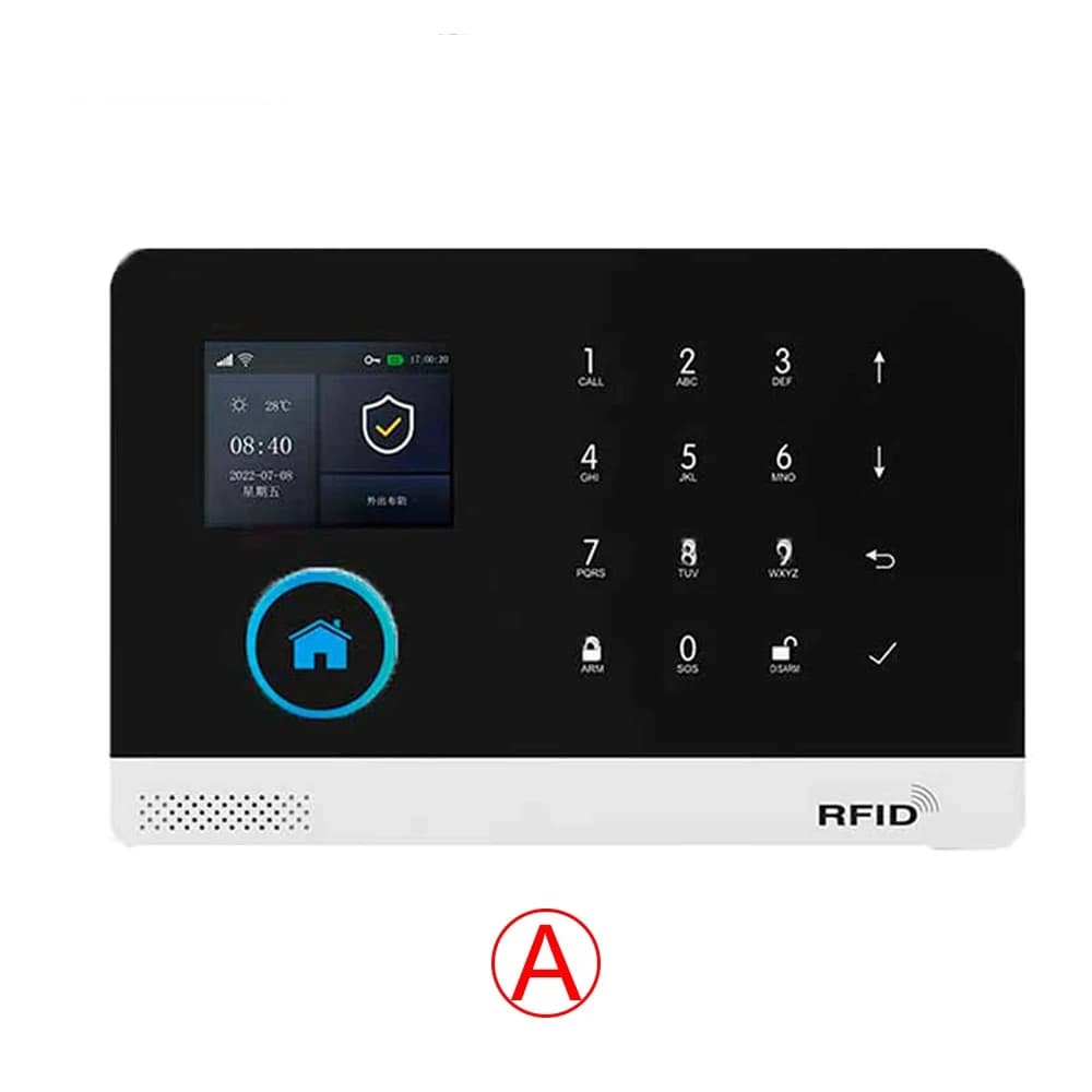 Système d’alarme GSM pour maison, compatible avec TUYA Smart Home, sécurité anti-cambriolage 433MHz