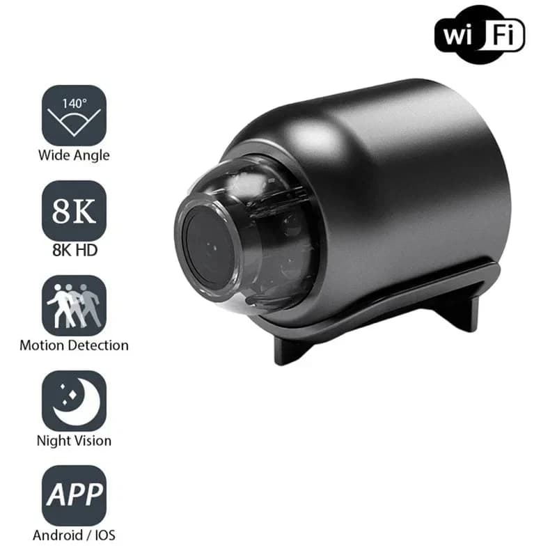 Nouveau X5 8K HD caméra Wifi sans fil Vision nocturne détection de mouvement caméra vidéo sécurité à