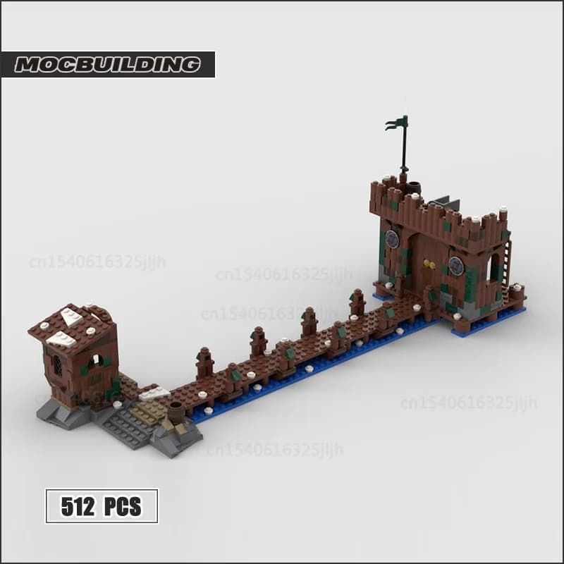 Décennie s de Construction Moc d'Entrée de Lake Town, Assemblage de Film, Affichage de Briques Techn