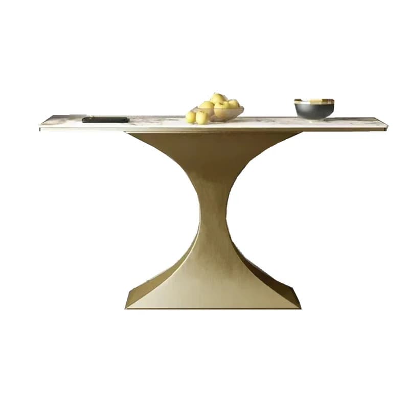 Tables consoles modernes, entrée simple, hall moderne, tables consoles en métal, marbre, style nordi