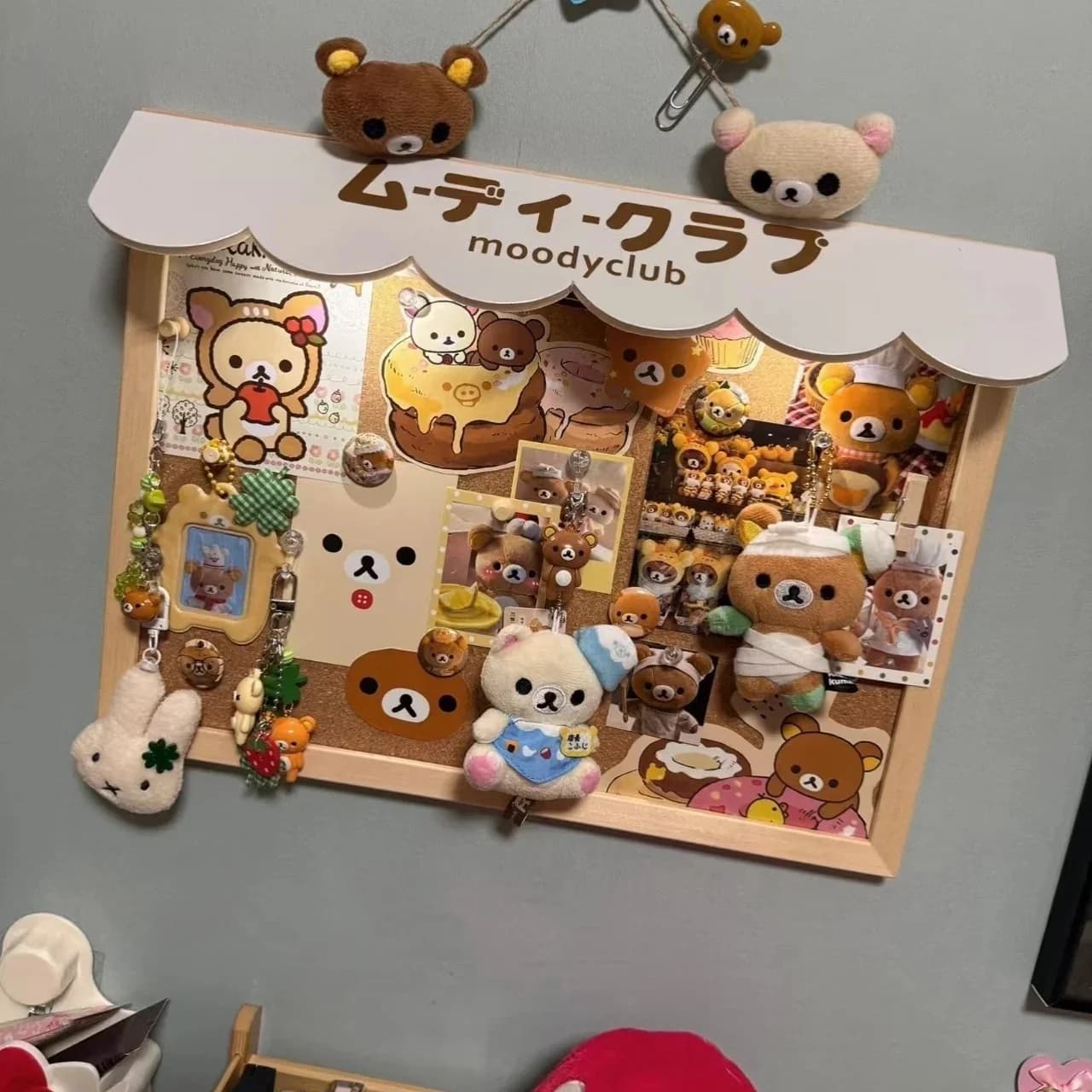 Nouvelle Planche Murale Décorative en Bois DIY, Motif Maison de Desserts Mignonne, avec Fonction Tab