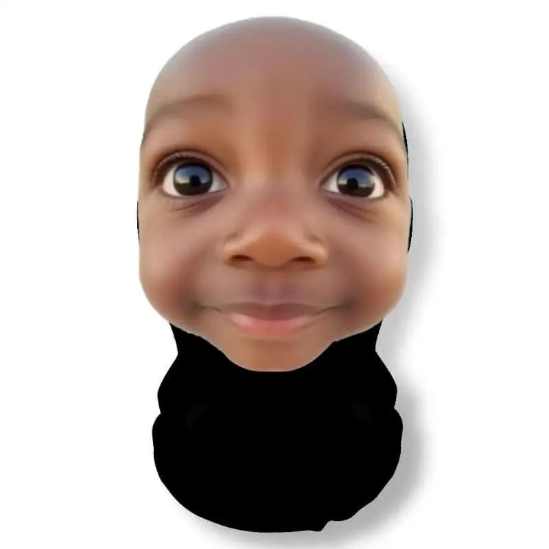 【Couvre-chef Emoji】Style africain pour jeunes, respirant et confortable, couvre-chef masque de farce