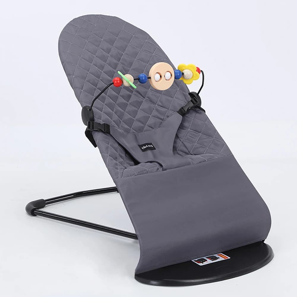 Chaise à bascule pliable pour bébé, avec jouets, pour bébés et tout-petits, réglage de la hauteur à