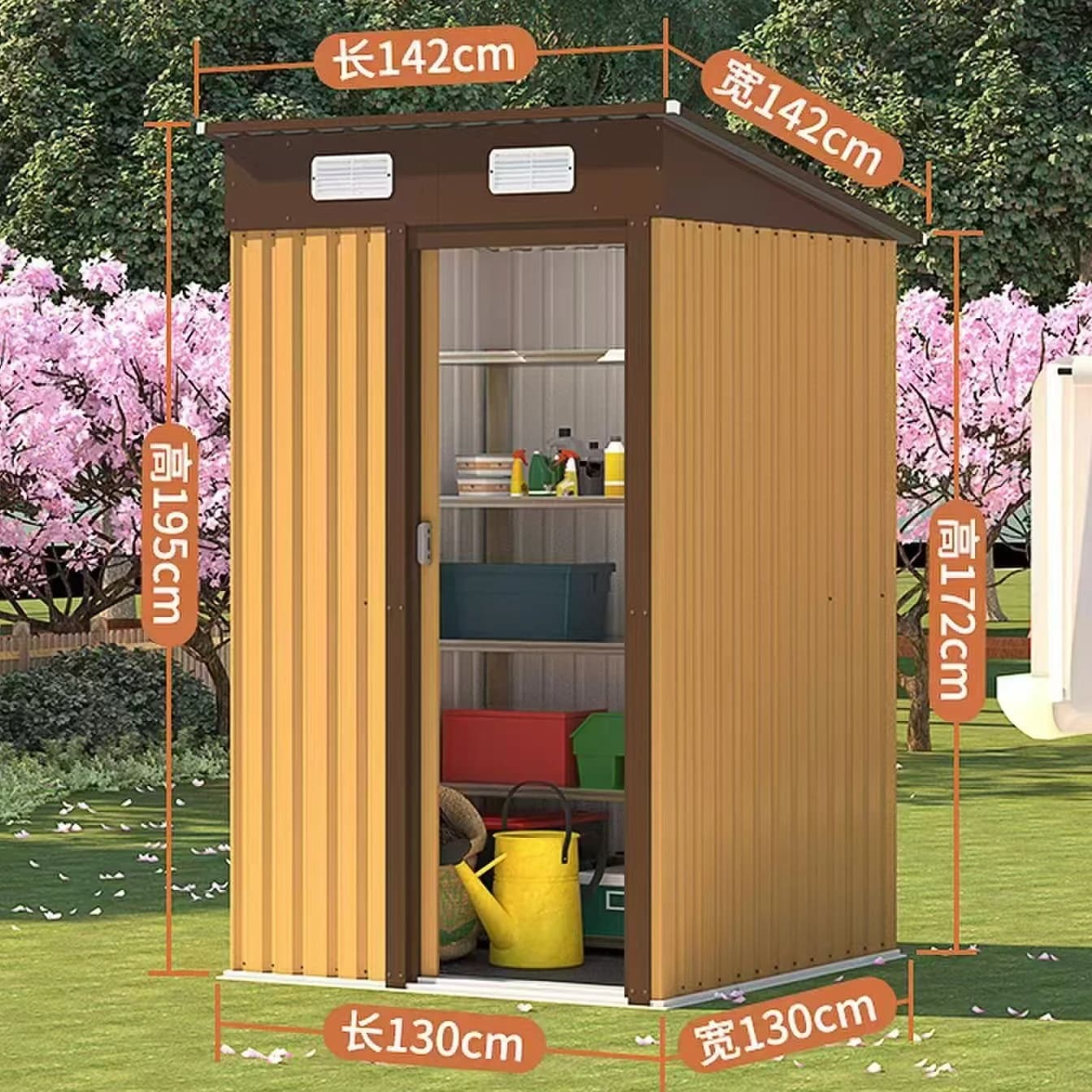 Abri de rangement extérieur, salle d'outils de jardin étanche, pièce Simple Mobile, salle utilitaire
