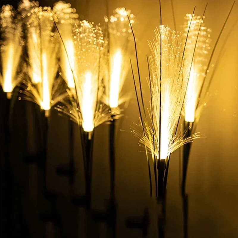 LED solaire jardin Reed lampe extérieure étanche pelouse lumière cour décoration de noël chemin écla