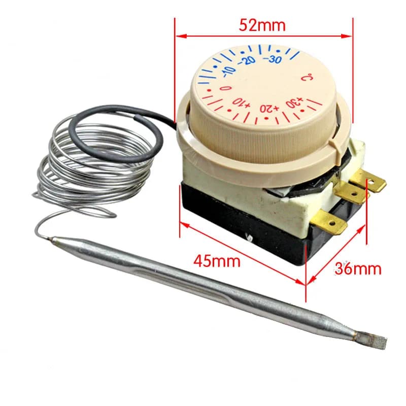 Thermostat de réfrigérateur à degrés Celsius, interrupteur de température, congélateur, réfrigérateu