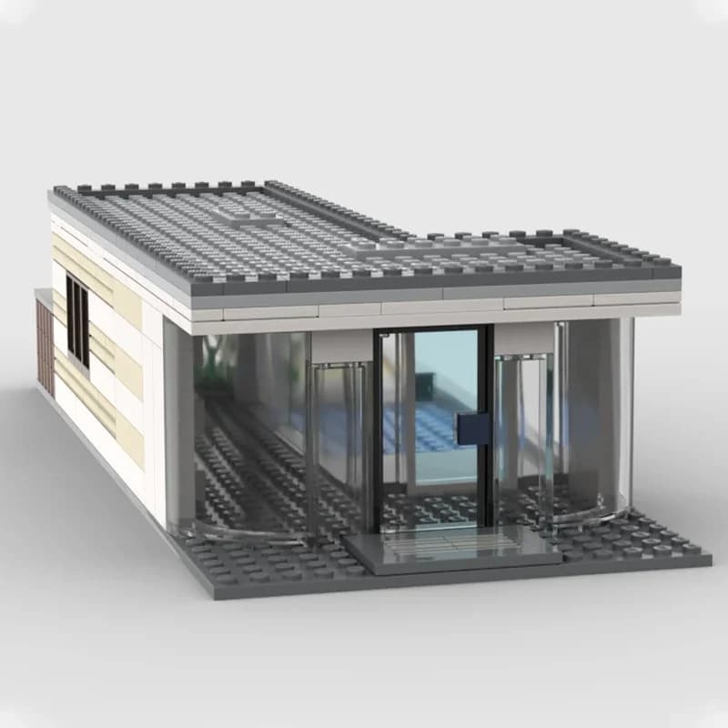 264 pièces MOC Maison de piscine familiale, blocs de construction à construire et créer, cadeau de N