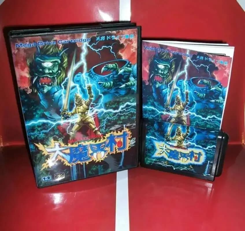 Carte de jeu Ghouls'n Ghosts avec boîte et manuel pour système Sega MD Megadrive Genesis 16 bits