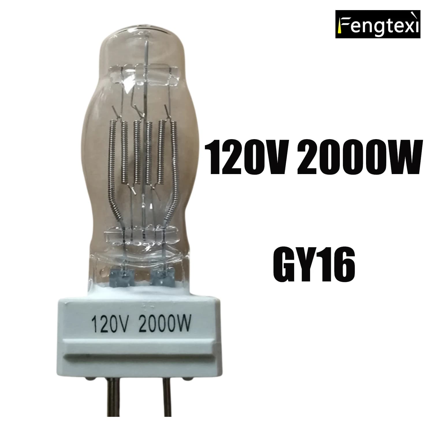 Ampoule halogène en tungstène GY16, 120V/230V, 2000W, pour projecteurs marins, éclairage de scène, F