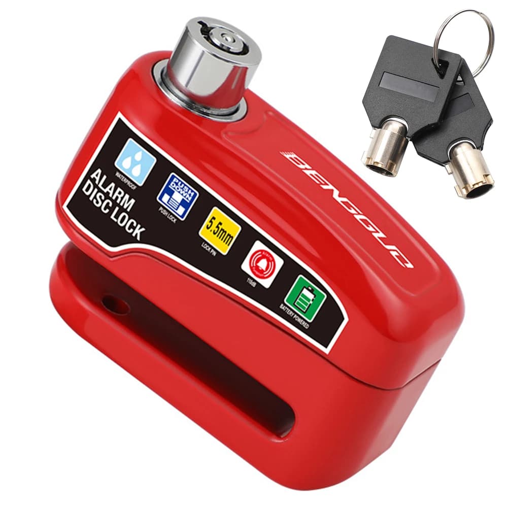 Antivol de disque de frein pour moto avec alarme et clés, cadenas de sécurité antivol pour roue de v