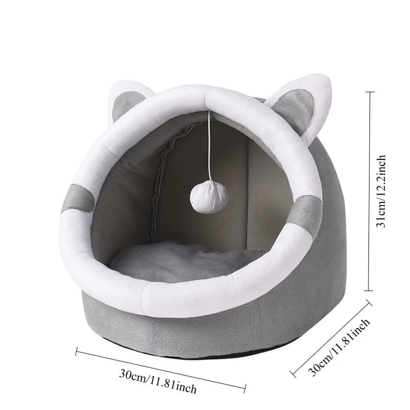 Nouvelle maison pour chat, lit pour chat semi-fermé, maison pour chien, maison pour chat pour l'hive