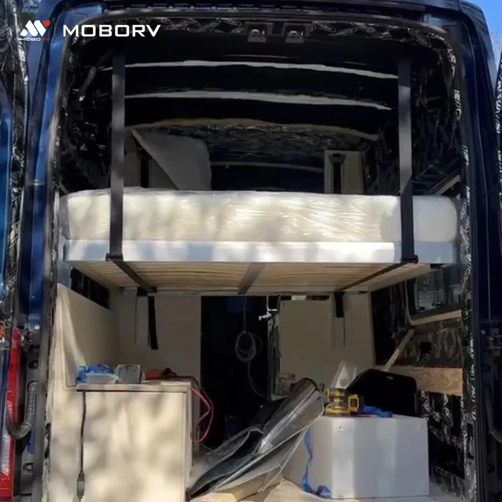 MOBORV Système de levage de lit électrique pour camping-car et caravane, base de lit relevable de qu