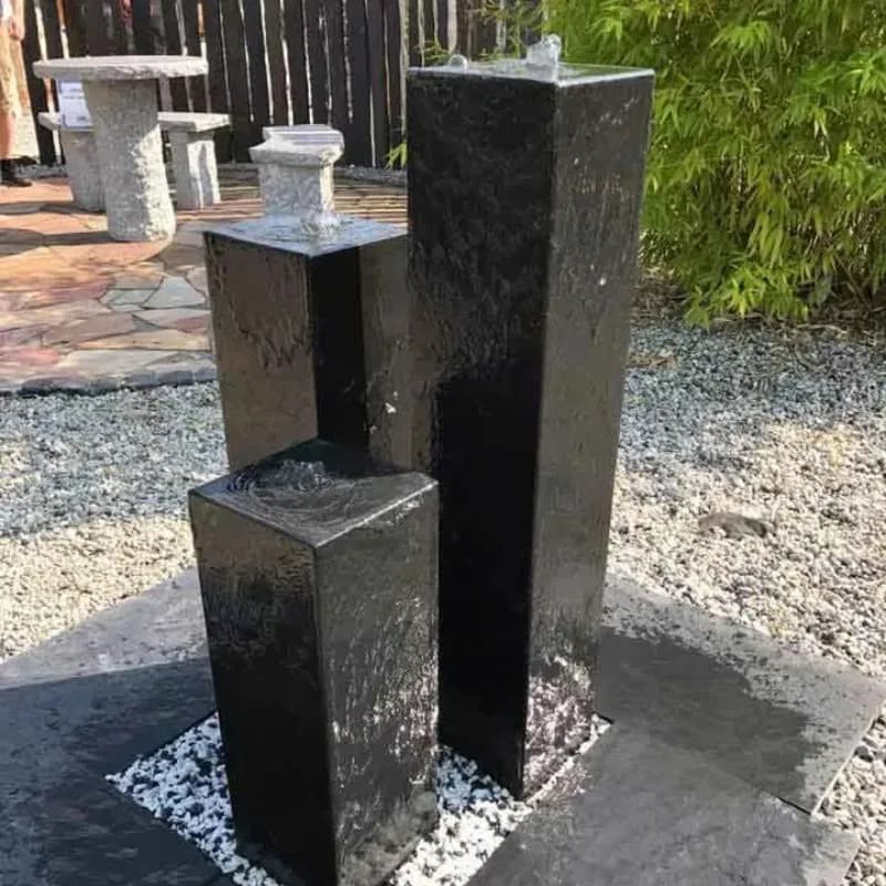 Fontaine de décoration intérieure de jardin en pierre de granit et de marbre