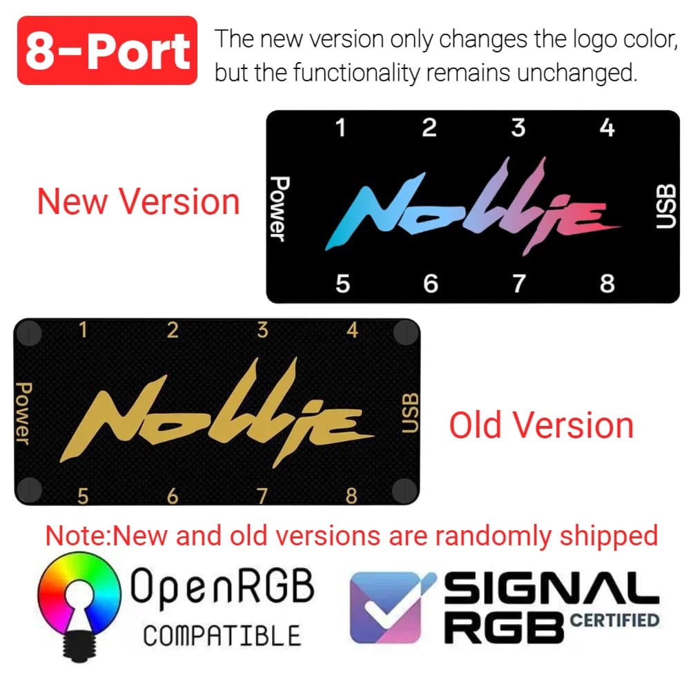 Contrôleur ARGB 5V 3 broches, répartiteur ARGB adressable à 8 voies, prise en charge SignalRGB OpenR