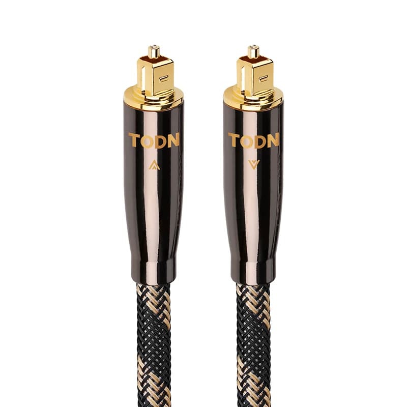 TODN – câble Audio optique HiFi, Fiber optique numérique Toslink S/PDIF, prise plaquée or, système d