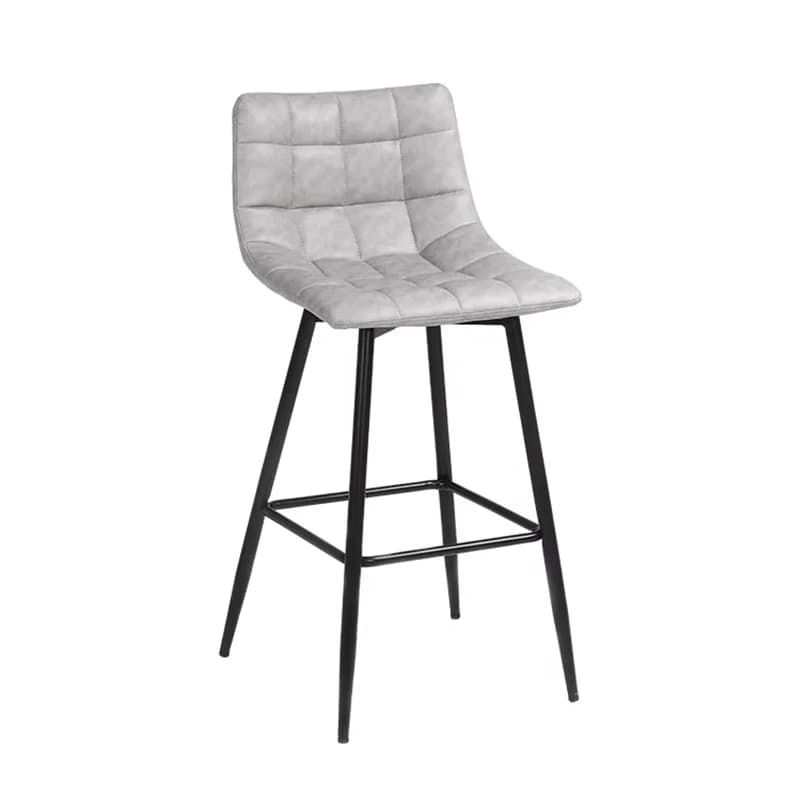Tabourets de Bar à usage domestique avec pieds hauts, tabouret haut à dossier, tissu de luxe léger n