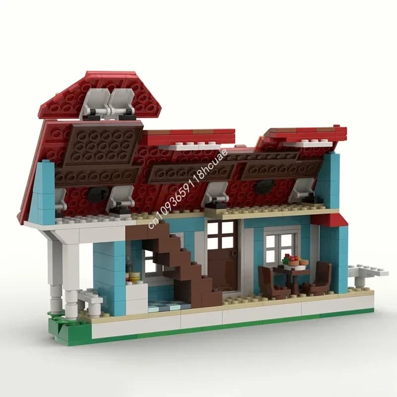 Ensemble de construction Lilo & Stitch Beach House compatible avec le modèle 43268, blocs de constru