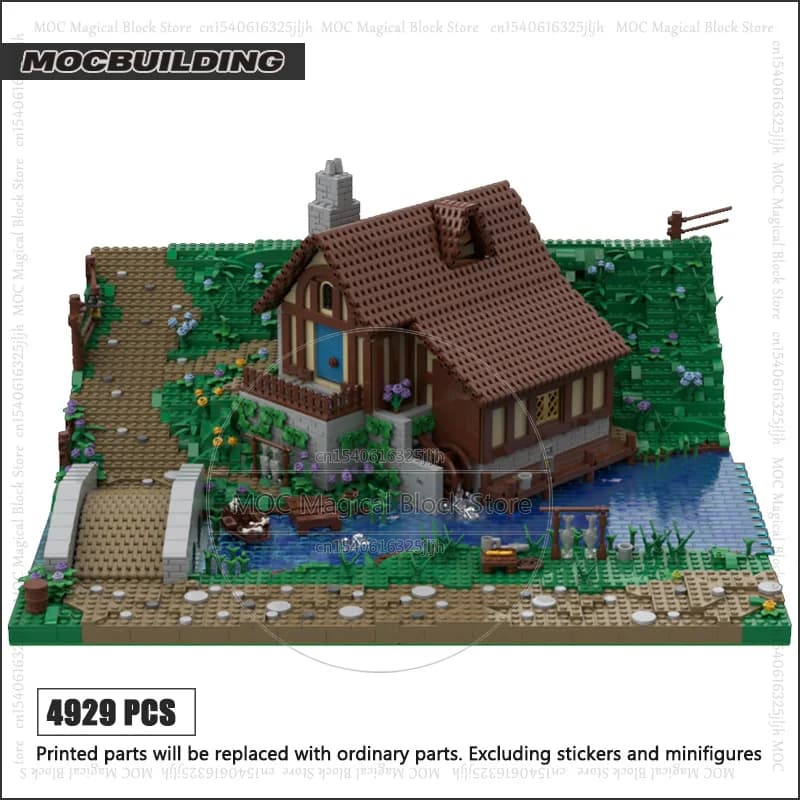 Anneau film modèle MOC briques de construction Hobbiton maisons château Architecture technologie bri